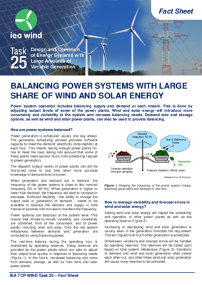 Balancing Fact Sheet 2020 | IEA Wind TCP